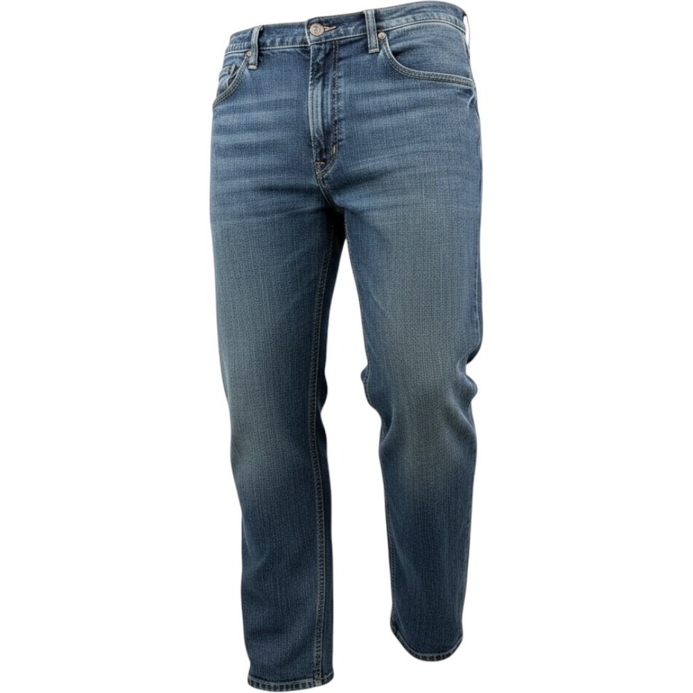 Polo Ralph Lauren Men's Jeans 35x30 Blue Denim Classic Fit Distressed Wash